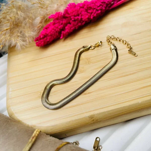 Anklet Stainless Steel Snak Back 7ml