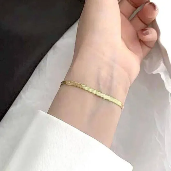 Pure Stainless Bracelet Serpent Back - Image 2