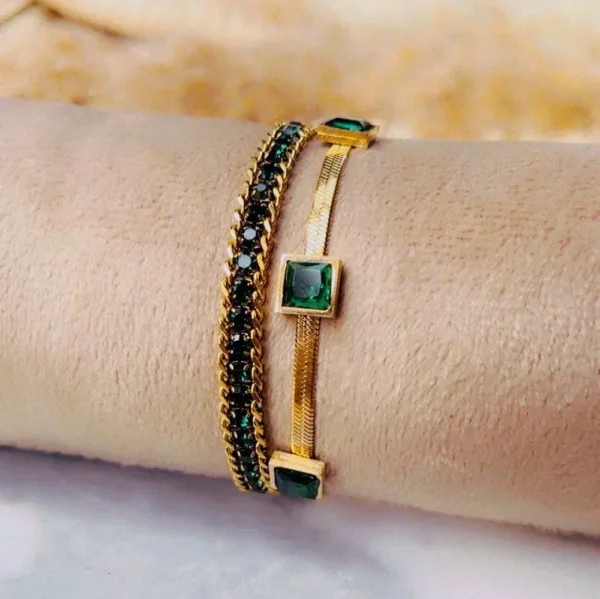 Set Jewelry 2 Bracelet Stainless Steel